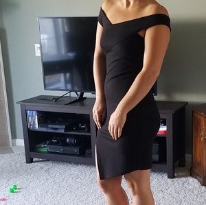 Black mini dress